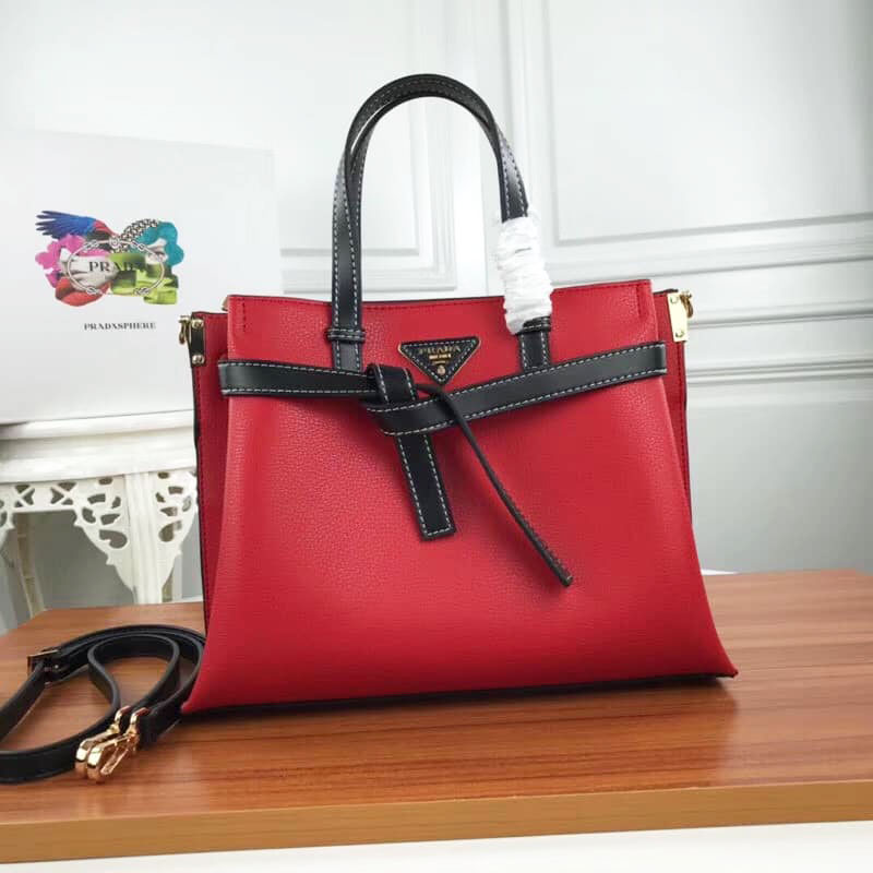 Túi xách hiệu Prada quai da đen super