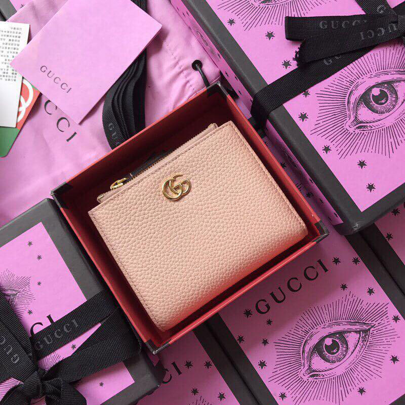 Ví nữ hiệu Gucci khóa vàng da togo
