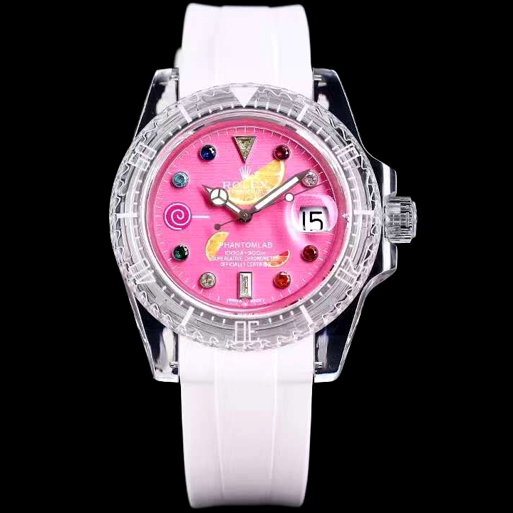 Đồng hồ Rolex mặt tròn màu sắc cao cấp