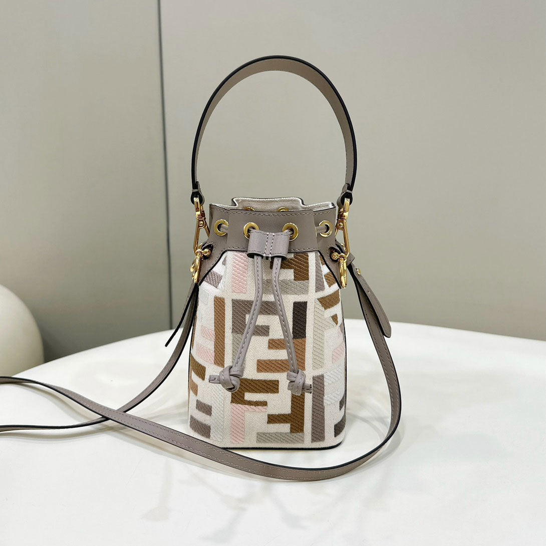 Túi xách nữ dây rút ,quai da hiệu Fendi siêu cấp