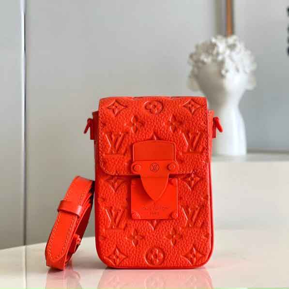 Túi xách Louis Vuitton điện thoại hoa khắc chìm siêu cấp